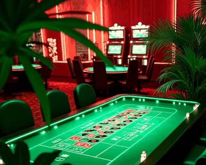 Live casino table and sports betting board
